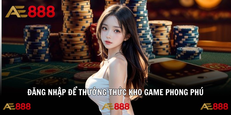 Đăng nhập AE888 để thưởng thức kho game phong phú