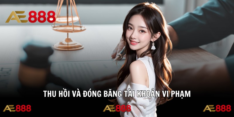 Thu hồi và đóng băng tài khoản vi phạm